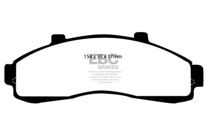 EBC 95-01 Ford Explorer 4.0 2WD Ultimax2 Front Brake Pads