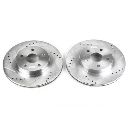 Power Stop 96-00 Toyota RAV4 Front Evolution Drilled & Slotted Rotors - Pair