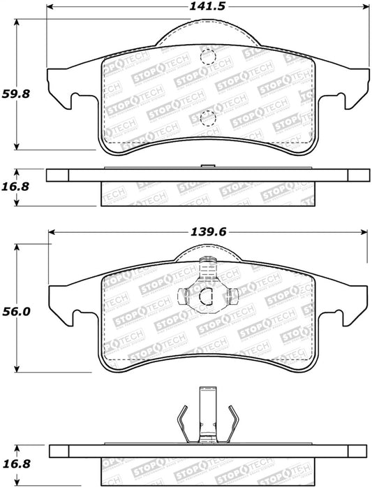 StopTech Street Select Brake Pads