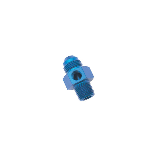 Russell Performance -6 AN Flare to 3/8in Pipe Pressure Adapter (Blue)
