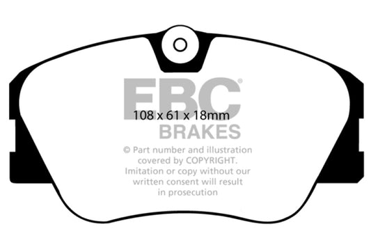 EBC 86-93 Mercedes-Benz 190/190E 2.3 16v Ultimax2 Front Brake Pads