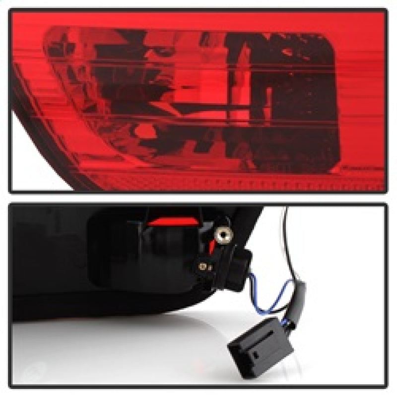 Spyder BMW E53 X5 00-06 4PCS Euro Style Tail Lights- Red Clear ALT-YD-BE5300-RC