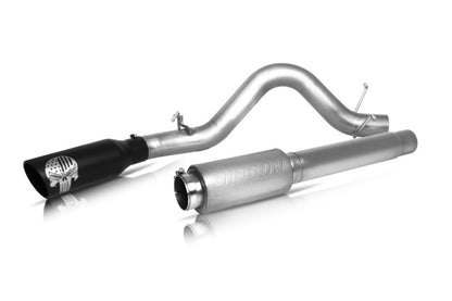 Gibson 14-18 GMC Sierra 1500 LSLT 6.2L 4in Patriot Skull Series Cat-Back Single Exhaust - Stainless