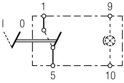 Hella Switch Rocker Spst W/ Loc Light
