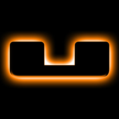 ORACLE Lighting Universal Illuminated LED Letter Badges - Matte Blk Surface Finish - U