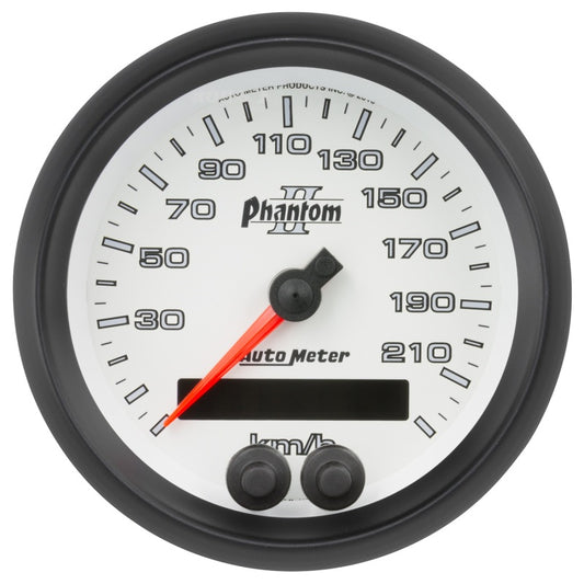 Autometer Phantom II 3-3/8in 0-225KM/H (GPS) Speedometer Gauge