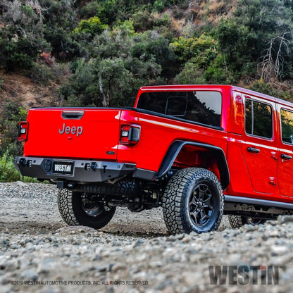 Westin 2020 Jeep Gladiator w/Sensors WJ2 Rear Bumper w/Sensor - Textured Black