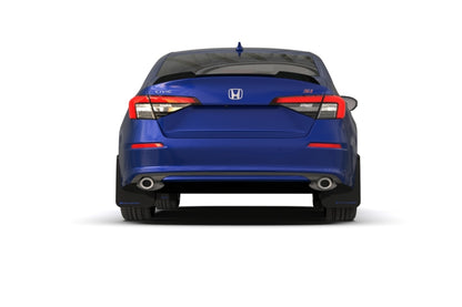 Rally Armor 22-24 Honda Civic/Civic Si/Sport Black UR Mud Flap w/Grey Logo