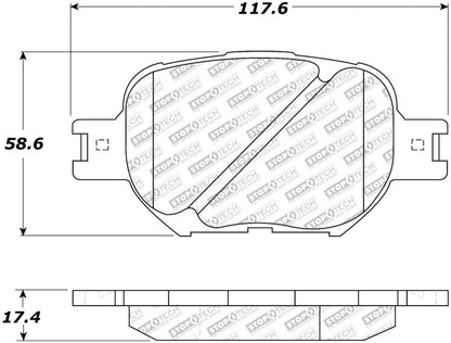 StopTech Street Select Brake Pads - Front/Rear