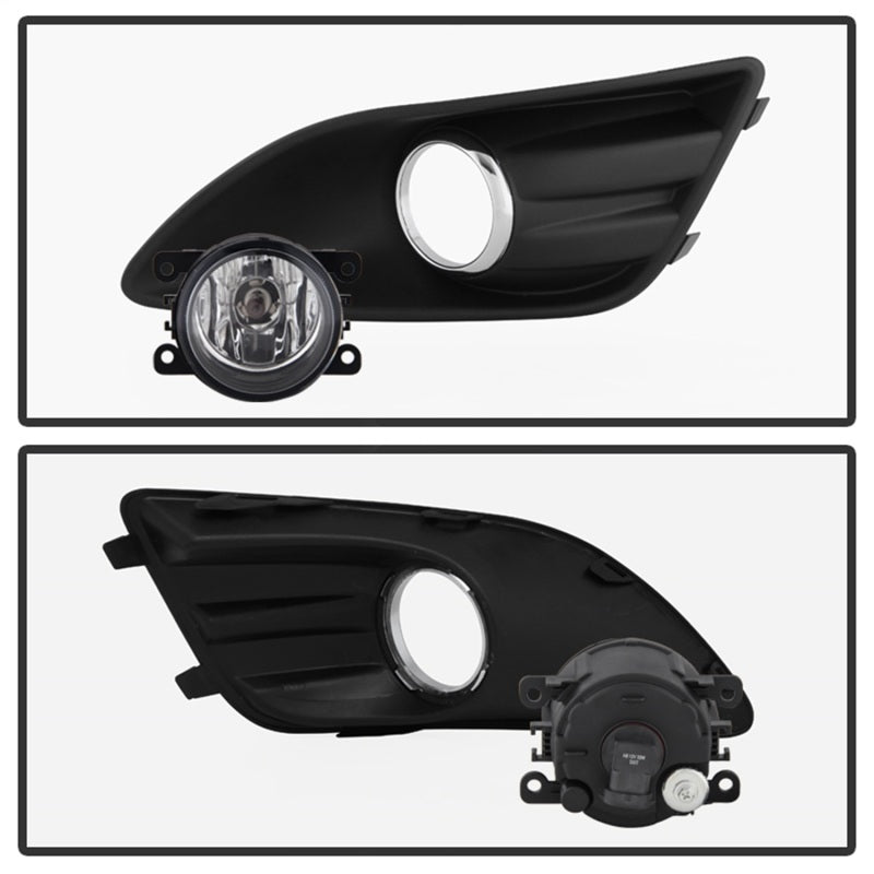 Spyder Ford C-Max 2013-2015 OEM Fog Light W/Universal Switch- Clear FL-FCMAX2013-C