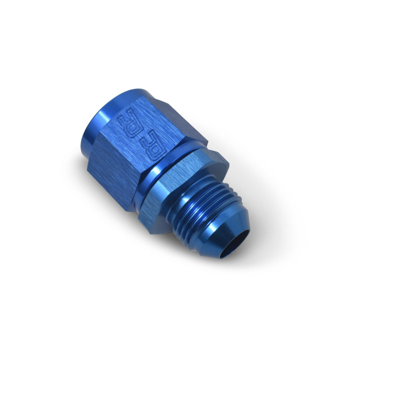 Russell Performance -8 AN Female to -6 AN to Male B-Nut Reducer (Blue)