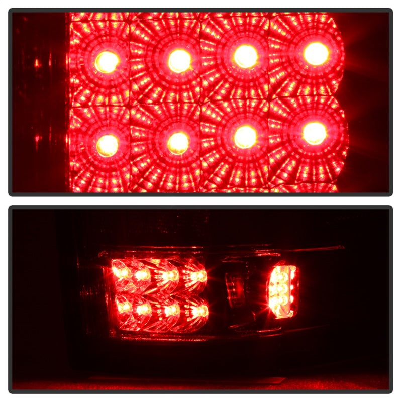 Xtune Ford F150 Styleside 04-08 LED Tail Lights Red Clear ALT-ON-FF15004-LED-RC