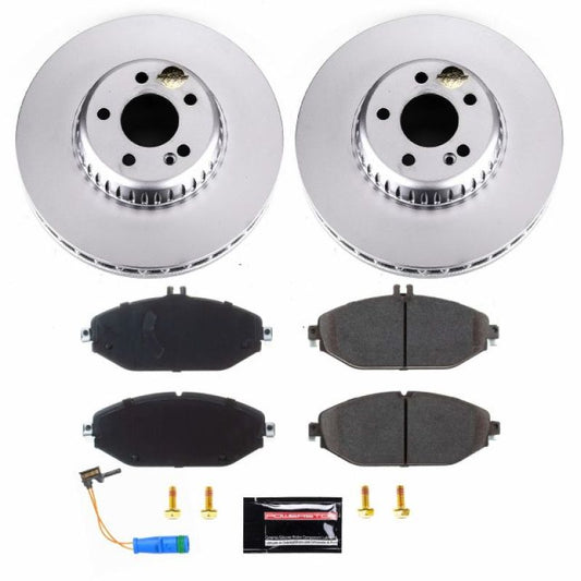 Power Stop 17-18 Mercedes-Benz C300 Front Z23 Evolution Sport Coated Brake Kit