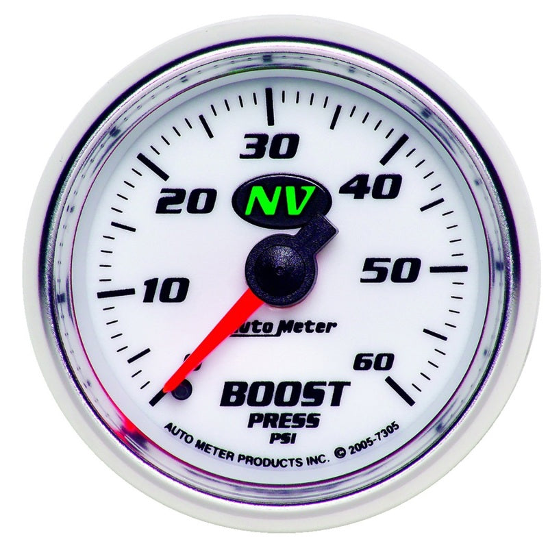 Autometer NV 52mm 0-60 PSI Boost Mechanical Gauge
