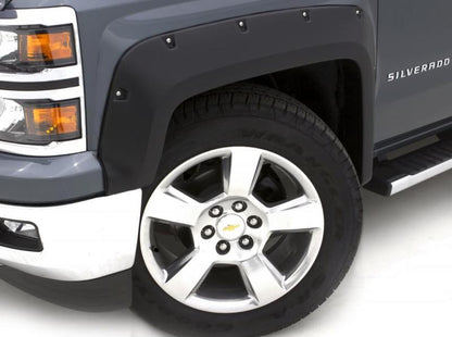 Lund 07-13 Chevy Silverado 1500 RX-Rivet Textured Elite Series Fender Flares - Black (4 Pc.)