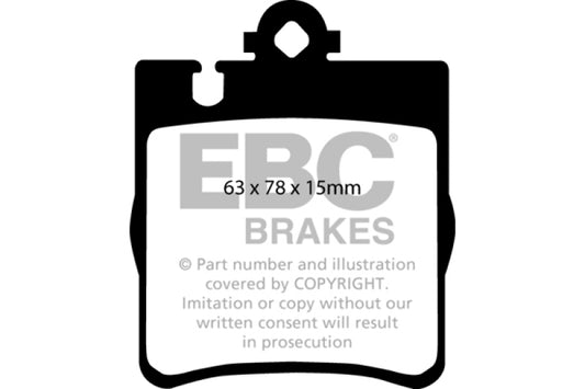 EBC 00 Mercedes-Benz CLK430 4.3 Ultimax2 Rear Brake Pads