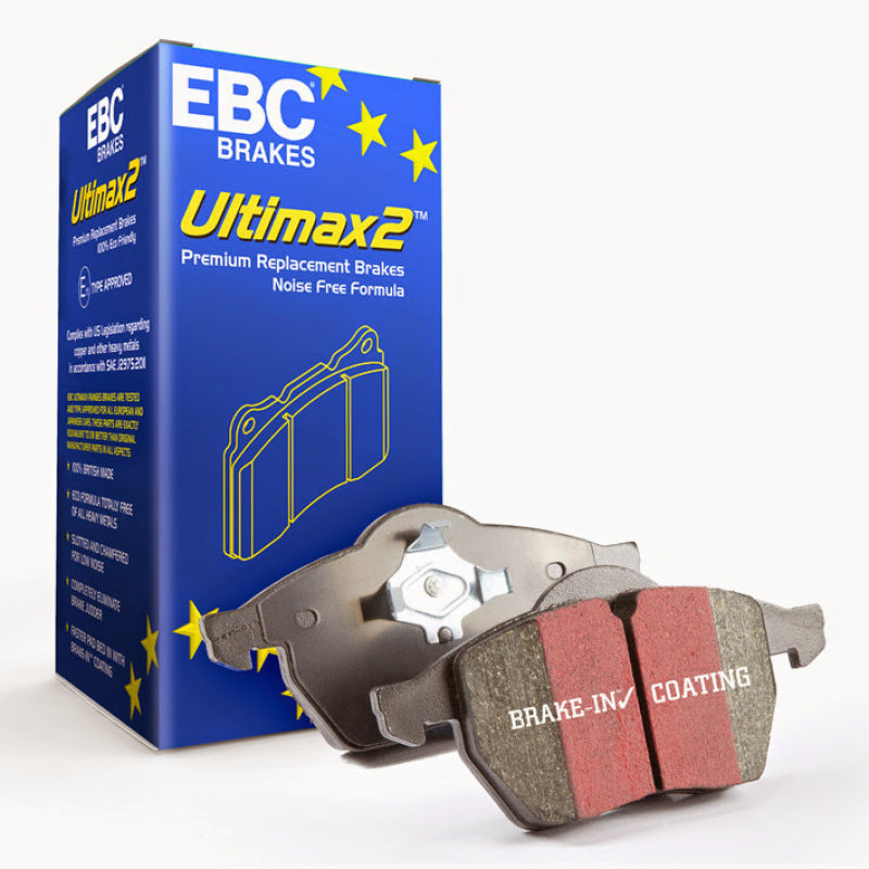 EBC 01-07 Chrysler Town & Country 3.3 Rear Rotors Ultimax2 Front Brake Pads