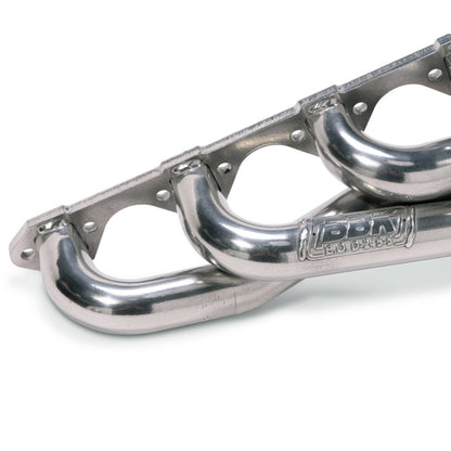 BBK 79-93 Mustang 351 Swap Shorty Unequal Length Exhaust Headers - 1-5/8 Silver Ceramic