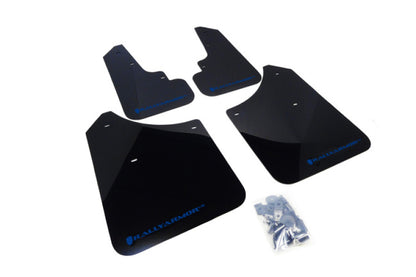 Rally Armor 03-08 Subaru Forester Black UR Mud Flap w/ Blue Logo