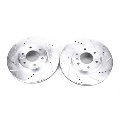 Power Stop 06-09 Chevrolet Trailblazer Front Evolution Drilled & Slotted Rotors - Pair