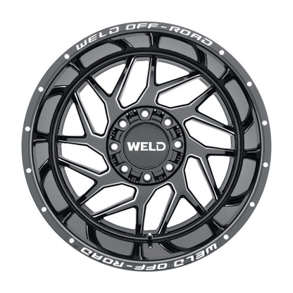 Weld Off-Road W117 20X9 Fulcrum 5X127 5X139.7 ET20 BS5.75 Gloss Black MIL 87.1