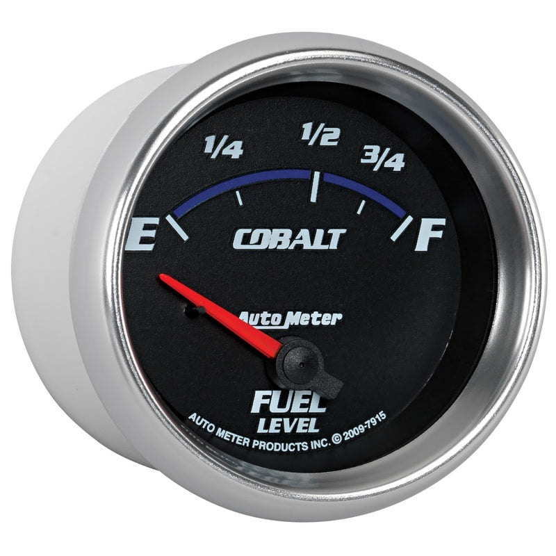 AutoMeter Gauge Fuel Level 2-5/8in. 73 Ohm(e) to 10 Ohm(f) Elec Cobalt