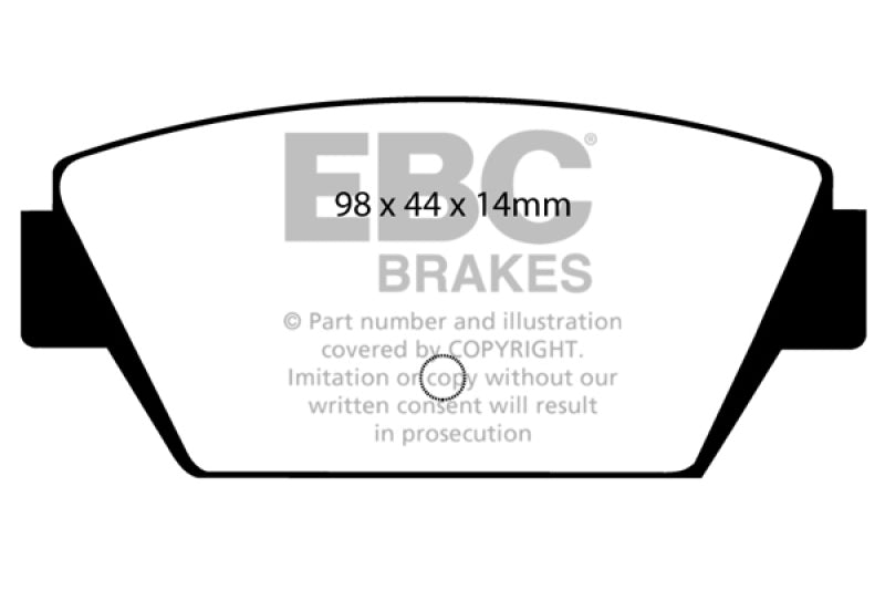 EBC 93-94 Eagle Talon 1.8 Greenstuff Rear Brake Pads