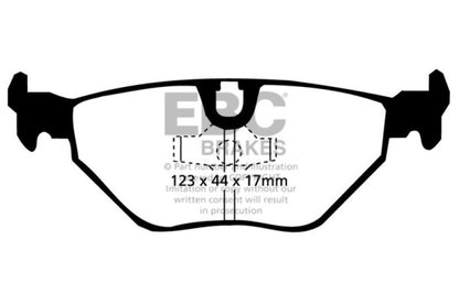 EBC 87-91 BMW M3 2.3 (E30) Ultimax2 Rear Brake Pads