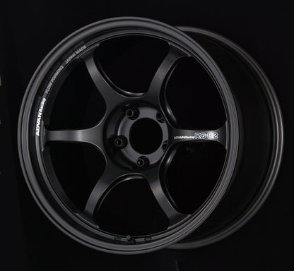 Advan RG-D2 18x9.5 +12 5-114.3 Semi Gloss Black Wheel