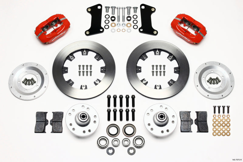 Wilwood Forged Dynalite Front Kit 12.19in Red 67-69 Camaro 64-72 Nova Chevelle