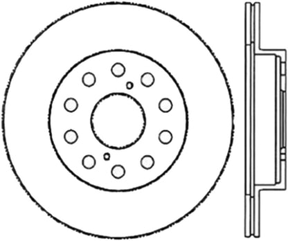 StopTech Sport Slotted 91-95 Toyota MR2 Cryo Rear Right Rotor