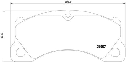 Hella 2012+ Porsche Cayenne 958 Front Brake Pad Set