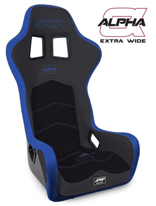 PRP Alpha Composite Seat/Extra Wide- Black/Blue