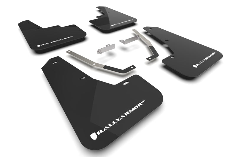 Rally Armor 24-26 Subaru Crosstrek Black UR Mud Flap White Logo