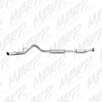 MBRP 11-13 Ford F150 SVT Raptor 6.2L EC-SB/CC-SB 3.5in Cat Back Single Exit Alum Exhaust System