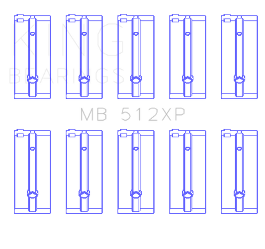 King Ford BDA - European (Size STD) Performance Main Bearing Set