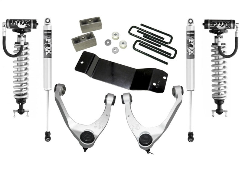 Superlift 14-19 Chevy Silv 4WD 3.5in Lift Kit w/ Alum Cntrl Arms Fox Front Coilover &amp; 2.0 Rear