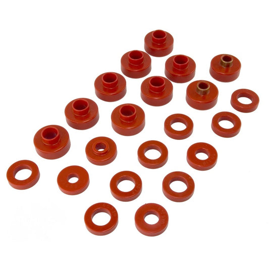 Rugged Ridge Body Mount Kit Red 76-79 22 Pieces