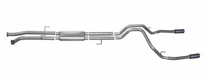 Gibson 08-13 Toyota Tundra Base 5.7L 2.5in Cat-Back Dual Split Exhaust - Black Elite