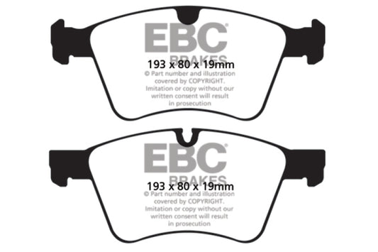 EBC 08-10 Mercedes-Benz GL320 3.0 TD (373mm Front Rotors) Ultimax2 Front Brake Pads