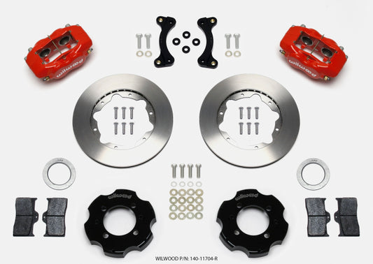 Wilwood Forged Dynalite Front Hat Kit 11.00in Red 95-05 Miata