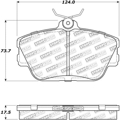 StopTech Street Select Brake Pads - Front/Rear