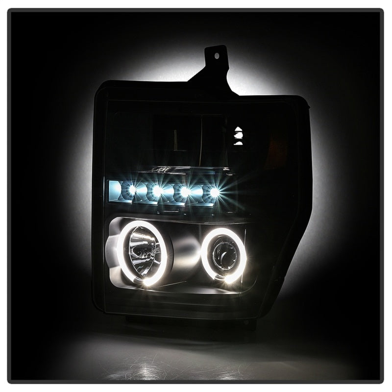 Spyder Signature Ford F250/350/450 Super Duty 08-10 Projector Headlights (PRO-YD-FS08-HL-BKV2)