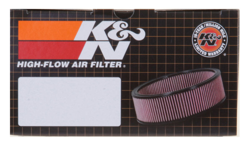 K&N Universal Custom Air Filter - Round 1.625in Flange / 1.625in ID / 2.75in Overall Height