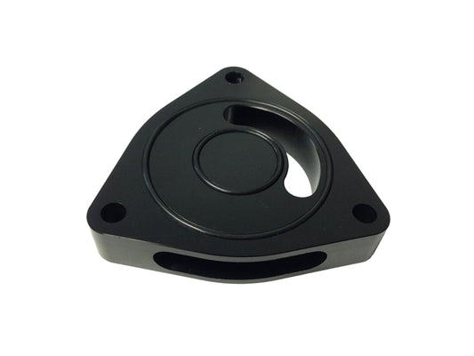 Torque Solution Blow Off BOV Sound Plate (Black): Dodge Caliber SRT-4 08-09