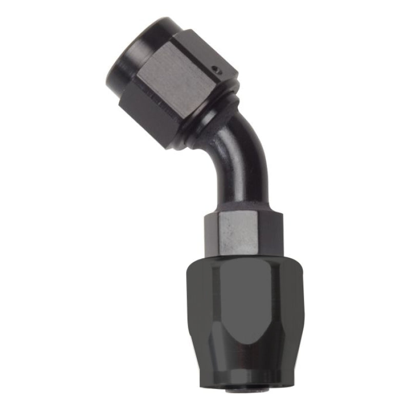 Russell Performance -12 AN Black 45 Degree Full Flow Hose End