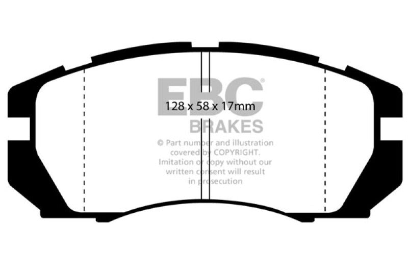 EBC 95-96 Subaru Impreza 2.2 Greenstuff Front Brake Pads