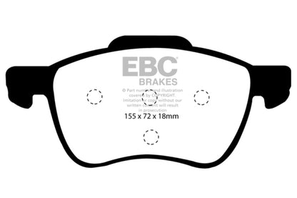 EBC 01-05 Volvo S60 2.3 Turbo T5 Ultimax2 Front Brake Pads