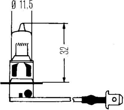 Hella Bulb H3 12V 100W Ylw Str