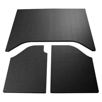 DEI 07-10 Jeep Wrangler JK 2-Door Boom Mat Headliner - 3 Piece - Black Leather Look